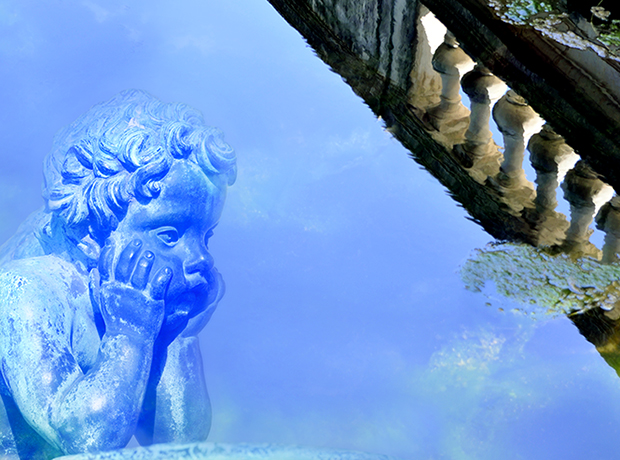 « Ange bleu », photographie d’art de Hv, Versailles